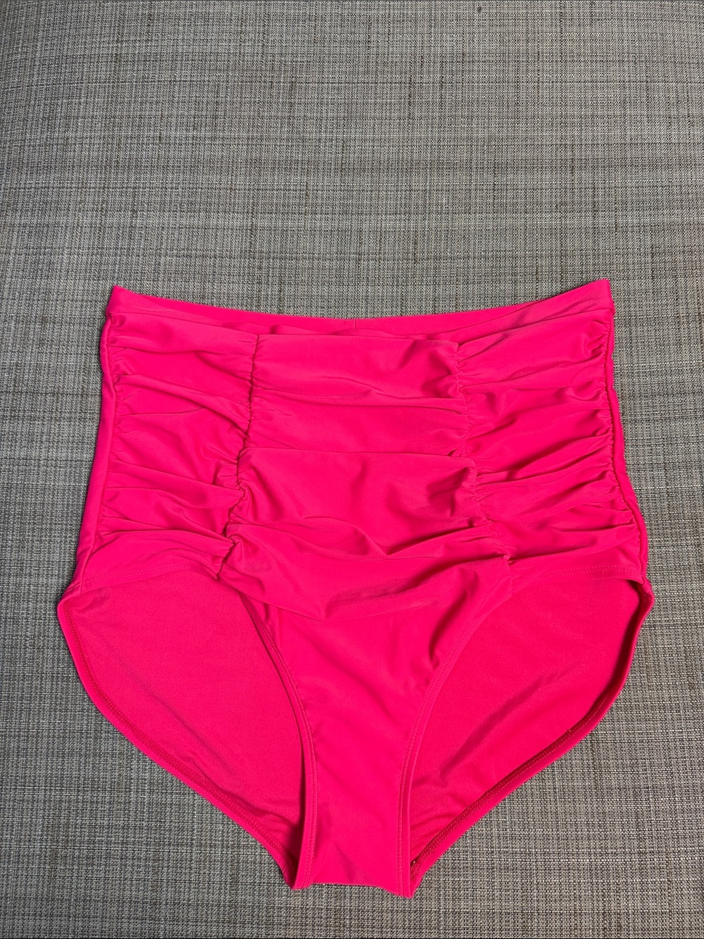 NEW Shapermint High-Waisted Ruched Bikini Bottoms - Hot Pink Sz 2X